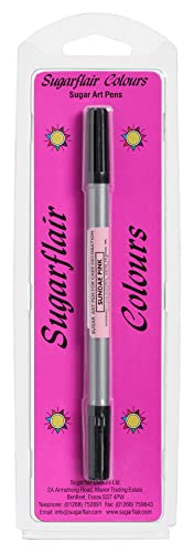 Sugarflair Sugar Art Pen Lebensmittelfarbe Stifte Sundae Pink - Essbare Lebensmittel Stift, DIY Food Pen für Cakes, Dekorieren von Fondant, Marzipan und Royal Icing - 1 Stück Sugarflair Sugar Art Pen Lebensmittelfarbe Stifte Sundae Pink - Essbare Lebensmittel Stift, DIY Food Pen für Cakes, Dekorieren von Fondant, Marzipan und Royal Icing - 1 Stück von Sugarflair Colours