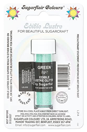 Edible Glitter Lustre - Green Edible Glitter Lustre - Green von Sugarflair Colours