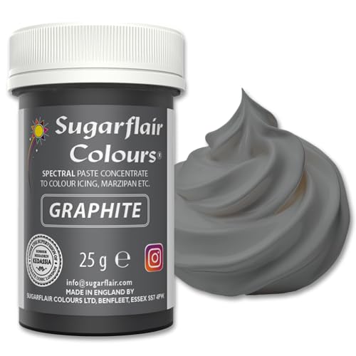 Graphite - Sugarflair Colouring Paste - 25g von Sugarflair Colours