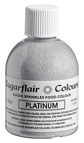 Platinum Sugar Shaker - Sugarflair Sugar Sprinkles Food Colour von Sugarflair