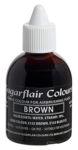 Sugarflair Airbrush Colouring -Brown- 60ml von Sugarflair