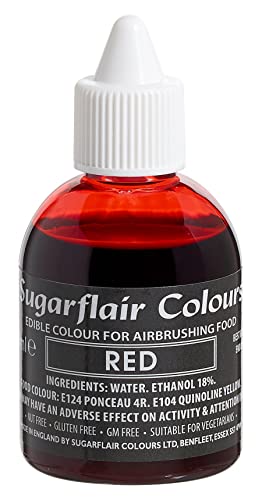 Sugarflair Airbrush Colouring -Red- 60ml von Sugarflair Colours