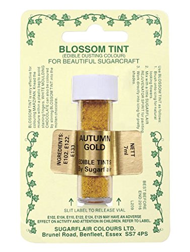 Sugarflair 'Blossom Tint' - essbare Puderfarbe - Farbe: Autumn Gold, 7 ml Sugarflair 'Blossom Tint' - essbare Puderfarbe - Farbe: Autumn Gold, 7 ml von Sugarflair Colours