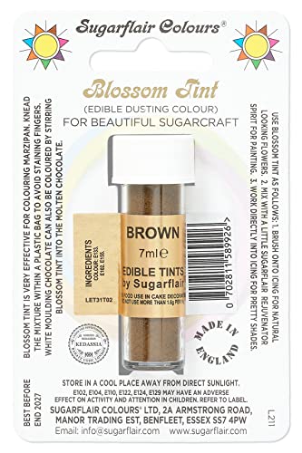 Sugarflair Blossom Tint Dusting Colours - Brown von Sugarflair Colours