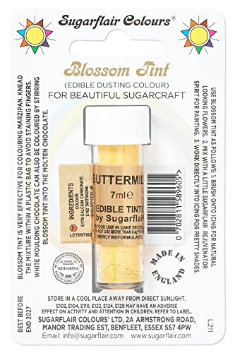 Sugarflair Blossom Tints Essbare Lebensmittelfarbe Fondant Puder Buttermilk von Sugarflair Colours