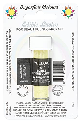 Sugarflair Edible Lustre Colour - Yellow von Sugarflair