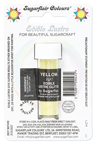 Sugarflair Edible Lustre Colour - Yellow von Sugarflair Colours