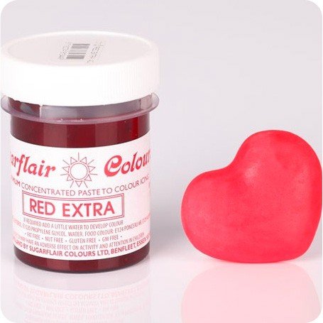 Sugarflair - Max Concentrate Paste Colour RED EXTRA, 42 g von Sugarflair