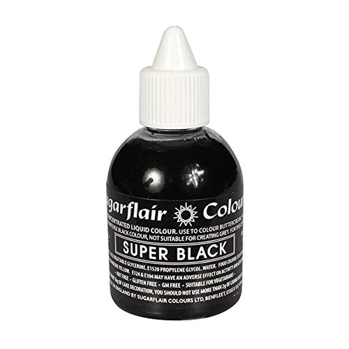 Sugarflair Maximum Concentrated Food Colour - Super Black - 60ml von Sugarflair