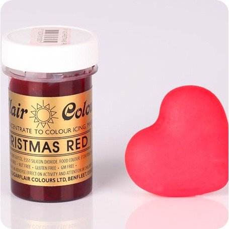 Sugarflair - Paste, Farbe CHRISTMAS RED, 25 g von Sugarflair