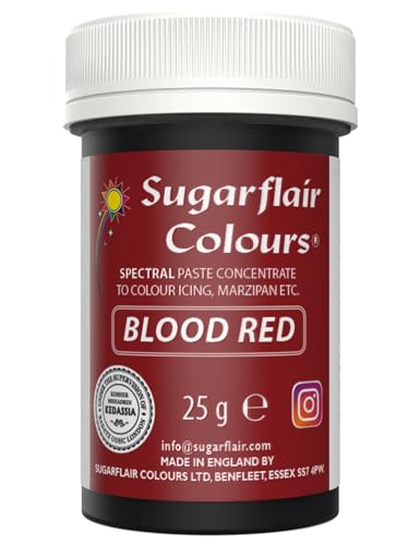 Sugarflair Paste Colour Blood Red 25g von Sugarflair Colours