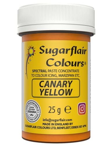 Sugarflair Paste Colour Canary Yellow 25g von Sugarflair