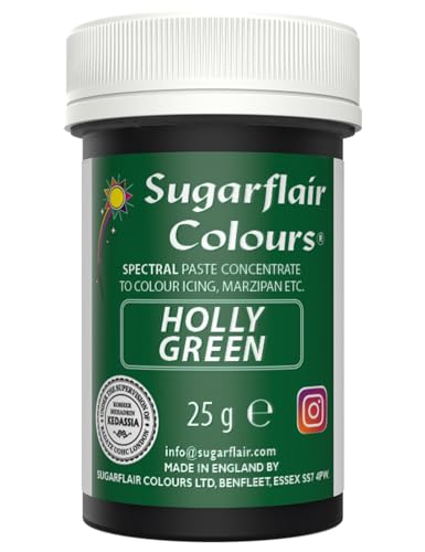 Sugarflair Paste Colour - Spectral Holly Green 25g von Sugarflair