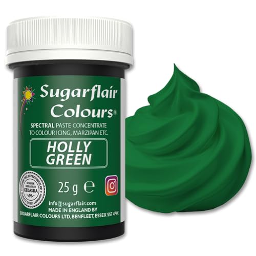 Sugarflair Paste Colour - Spectral Holly Green 25g von Sugarflair Colours