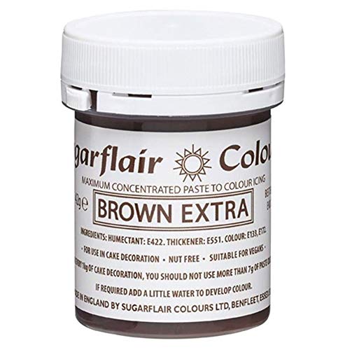 Sugarflair Paste Colours - Brown Extra (42g) von Sugarflair Colours