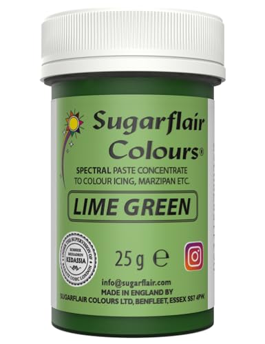 Sugarflair Pastenfarben – Spectral Chocolate, Lime von Sugarflair