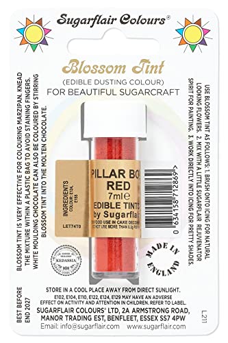 Sugarflair Powder Blossom Staub - Pillar Box Rot - Kuchen Dekoration Farbe von Sugarflair Colours