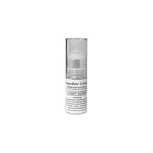 Sugarflair Powder Puff Glitter Dust Spray - Light Silver 10g Sugarflair Powder Puff Glitter Dust Spray - Light Silver 10g von Sugarflair Colours