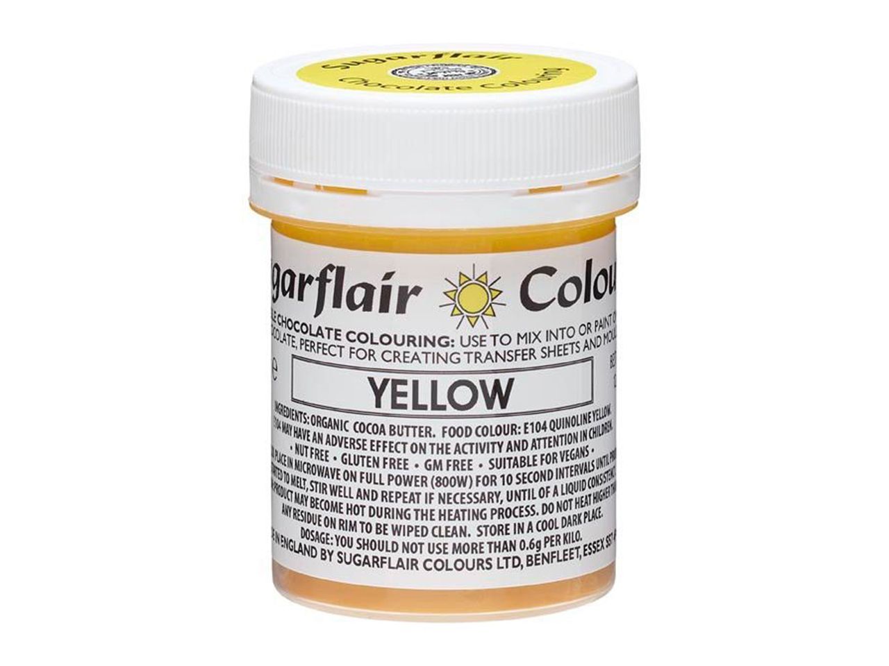 Sugarflair Schokoladenfarbe Gelb 35g Sugarflair Schokoladenfarbe Gelb 35g von Sugarflair