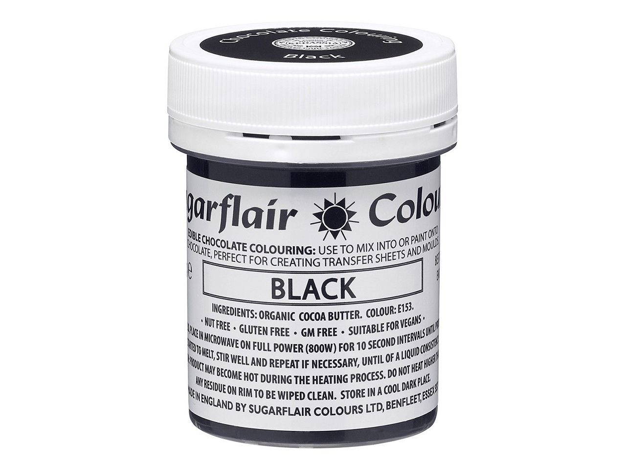 Sugarflair Schokoladenfarbe Schwarz 35g Sugarflair Schokoladenfarbe Schwarz 35g von Sugarflair
