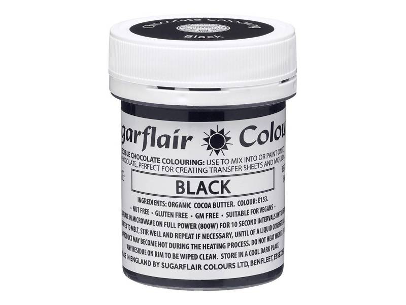 Sugarflair Schokoladenfarbe Schwarz 35g von Sugarflair