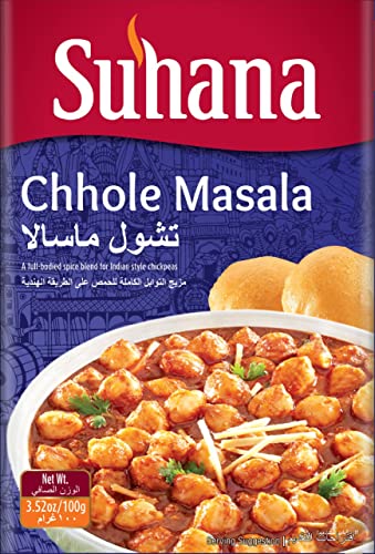 3x100g Suhana Choley Chana Masala Kichererbsen Curry Gewürz von Suhana