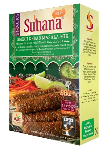 Seekh Kebab Masala Mix Packung mit 3x50g von Suhana