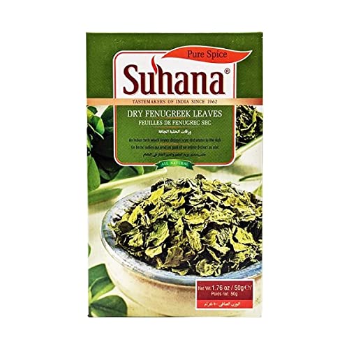 Suhana Bockshornklee Blätter Kasuri Methi Kasoori Kräuter & Gewürz Sparüackung 1 x 1kg von Suhana