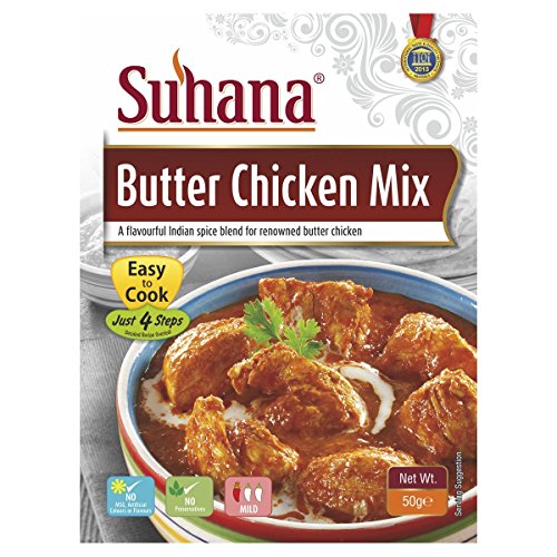 Suhana Butter Huhn Chicken Gewürzmischung Paste zum selber Kochen Gewürz 50g Suhana Butter Huhn Chicken Gewürzmischung Paste zum selber Kochen Gewürz 50g von Suhana