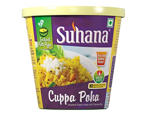 Suhana Cuppa Poha Fertigfrühstück/Fertiggerichte, 6 Stück Suhana Cuppa Poha Fertigfrühstück/Fertiggerichte, 6 Stück von Suhana