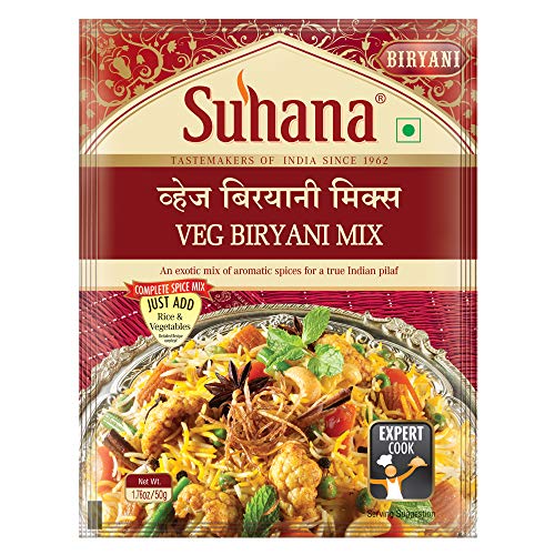 Suhana Veg Biryani Spice Mix 50g Pouch - Pack of 3 Suhana Veg Biryani Spice Mix 50g Pouch - Pack of 3 von Suhana