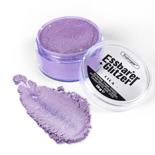 Essbarer Glitzer - 10g Lila Glitzer für Getränke, Essbarer Glitzer für Cocktails, Kuchendekoration, Kekse, Erdbeeren, Schokolade, 100% lebensmittelechtes Streusel Glitzerpulver Essbarer Glitzer - 10g Lila Glitzer für Getränke, Essbarer Glitzer für Cocktails, Kuchendekoration, Kekse, Erdbeeren, Schokolade, 100% lebensmittelechtes Streusel Glitzerpulver von Sujoygar
