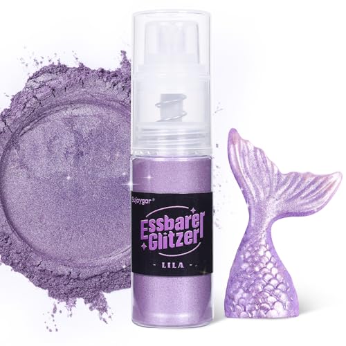 Essbarer Glitzer - 10g Lila Glitzer für Getränke Essbares Glitzerpulver, Lebensmittelfarbe Pulver Goldpulver, Metallisch Glitzerpuder Glitzerspray für Cocktails, Schokolade, Kuchen, Fondant Essbarer Glitzer - 10g Lila Glitzer für Getränke Essbares Glitzerpulver, Lebensmittelfarbe Pulver Goldpulver, Metallisch Glitzerpuder Glitzerspray für Cocktails, Schokolade, Kuchen, Fondant von Sujoygar