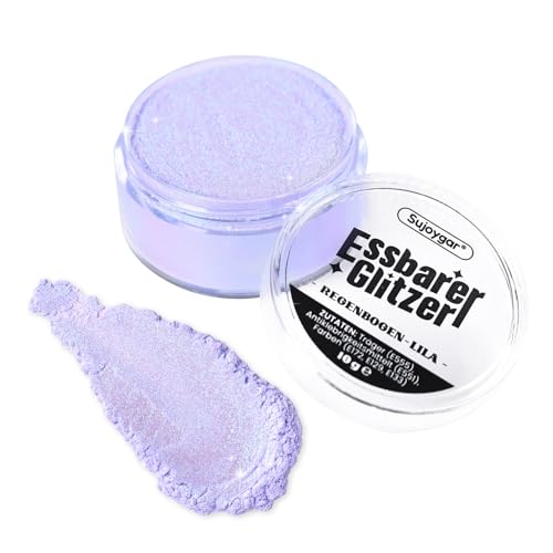 Essbarer Glitzer - 10g Regenbogen-Lila Glitzer für Getränke, Essbarer Glitzer für Cocktails, Kuchendekoration, Kekse, Erdbeeren, Schokolade, 100% lebensmittelechtes Streusel Glitzerpulver Essbarer Glitzer - 10g Regenbogen-Lila Glitzer für Getränke, Essbarer Glitzer für Cocktails, Kuchendekoration, Kekse, Erdbeeren, Schokolade, 100% lebensmittelechtes Streusel Glitzerpulver von Sujoygar