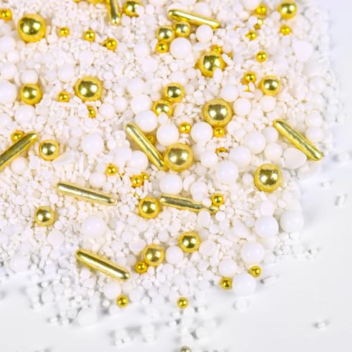 Sujoygar Essbare Streusel 130G, Kostbare Hochzeit Streusel für Kuchen, Cupcakes and Plätzchen, Süße Persönlichkeiten Zuckerstreusel für Hochzeiten und Party Kuchendekorationen Sujoygar Essbare Streusel 130G, Kostbare Hochzeit Streusel für Kuchen, Cupcakes and Plätzchen, Süße Persönlichkeiten Zuckerstreusel für Hochzeiten und Party Kuchendekorationen von Sujoygar