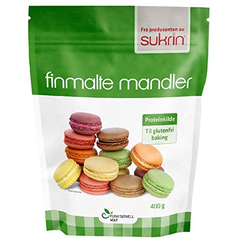 Sukrin Fein gemahlene Mandeln – glutenfrei, reich an Proteinen und gesundem Fett, hohe Ballaststoffe, 400 g von Sukrin