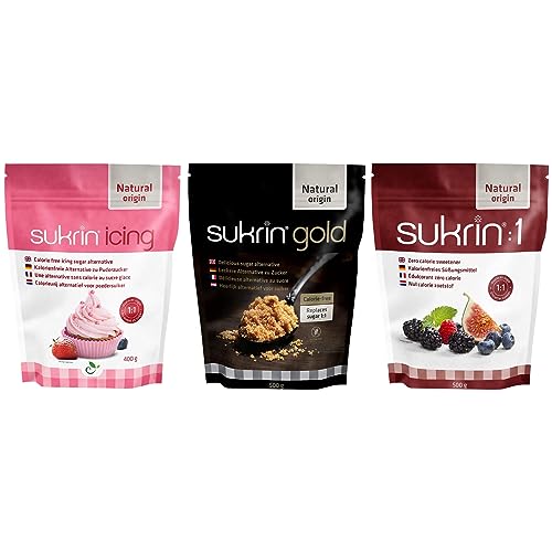 sukrin Sukrin Süßstoff-Mischpackung - Gold, Sukrin:1, Zuckerguss sukrin Sukrin Süßstoff-Mischpackung - Gold, Sukrin:1, Zuckerguss von Sukrin