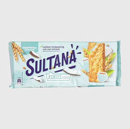 Kokos-Keks-Portionspackungen | Sultana | Knusprige Kokosnuss 5 x 3 Stück | Gesamtgewicht 207 Gramm Kokos-Keks-Portionspackungen | Sultana | Knusprige Kokosnuss 5 x 3 Stück | Gesamtgewicht 207 Gramm von Sultana