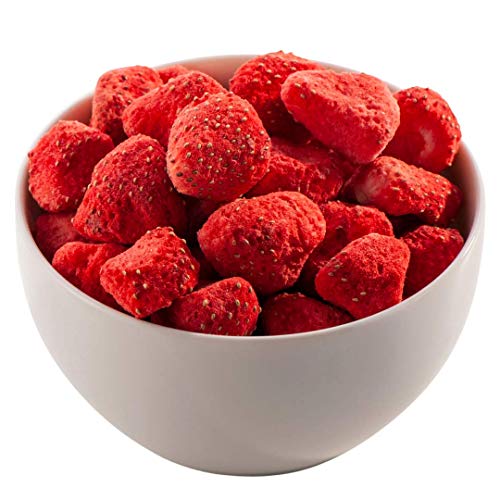 Sultan’s Palace Gefriergetrocknete Erdbeeren – 100g– Ganze Beeren in Bester Premium Qualität – Müsli und Bowls Topping – Müsli Erdbeeren ohne Zucker – Frucht Snack für Kinder (Vegan, Glutenfrei) von Sultan's Palace