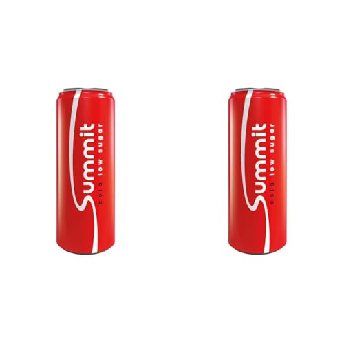 Summit Cola kalorienarm 24x25cl (inkl. 6€ Pfand) - Erfrischende kalorienarme Cola mit vollem Geschmack, perfekt für bewussten Genuss, 24 Dosen à 250 ml. (Packung mit 2) von Summit