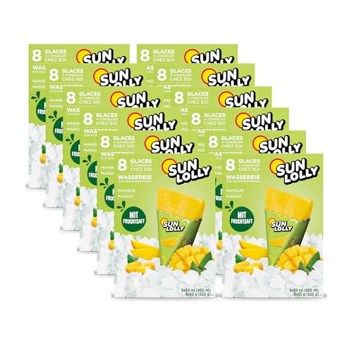 Sun Lolly Wassereis Mango 12er Vorratspack | Mit Fruchtsaft | Zum Selbsteinfrieren | Ohne künstliche Aromen | Frei von Süßungsmittel | Laktosefrei | Glutenfrei | 12 x 480ml Sun Lolly Wassereis Mango 12er Vorratspack | Mit Fruchtsaft | Zum Selbsteinfrieren | Ohne künstliche Aromen | Frei von Süßungsmittel | Laktosefrei | Glutenfrei | 12 x 480ml von Sun Lolly