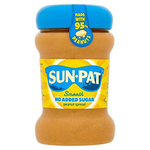 Sun-Pat ohne Zuckerzusatz Glatte Peanut Spread (340g) - Packung mit 2 von Sun-Pat
