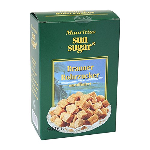 Mauritius Sun Sugar Brauner W?rfel-Rohrzucker, 500g 1er Pack von Sun Sugar