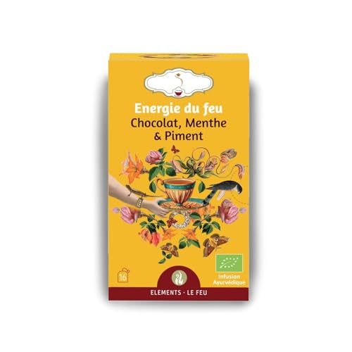 Bio-Kräutertee mit hochwertigen Zutaten – Wohlfühl-Infusion Energie des Feuers für Gleichgewicht und Vitalität – Schokolade, Minze und Chili von Sun & Sia Source of your Natural Beauty