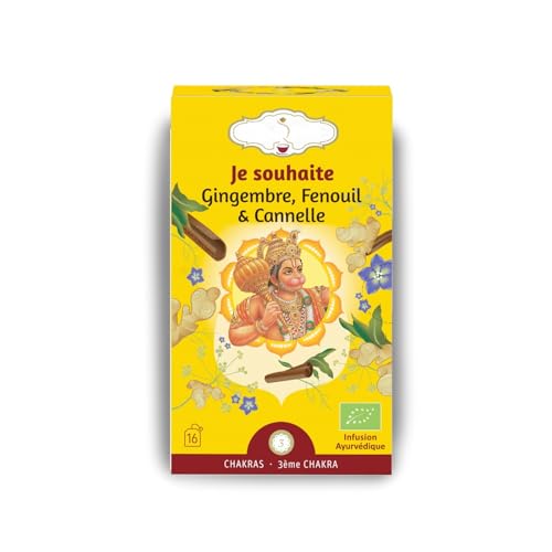 Bio-Kräutertee & Bio-Tee Je Souhaite Chakra-Serie – Belebender Ingwer, süßer Fenchel und wärmender Zimt – Entspannungsmoment nach dem Essen Bio-Kräutertee & Bio-Tee Je Souhaite Chakra-Serie – Belebender Ingwer, süßer Fenchel und wärmender Zimt – Entspannungsmoment nach dem Essen von Sun & Sia Source of your Natural Beauty