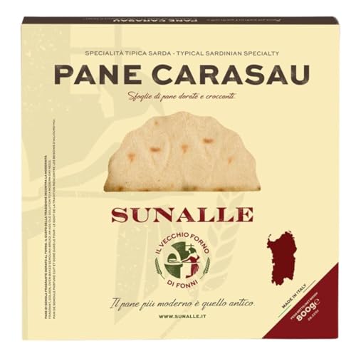 Sunalle Pane Carasau Classico, traditionelles dünnes Hirten Brot aus Sardinien, 800g, Il Vecchio Forno di Fonni von Sunalle