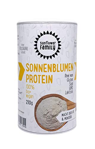 sunflowerFamily Bio Sonnenblumenprotein, neutral, 210 g von Sunflower Family