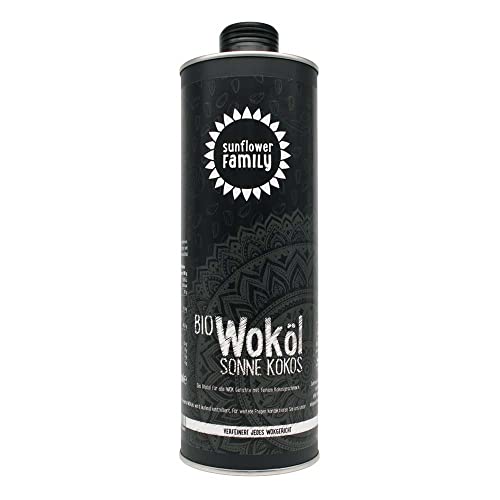Sunflower Family Sonnenblumen-Kokosöl, Bio Woköl, 1L (2) von SunflowerFamily