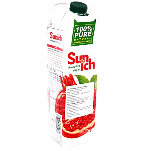 12 x 1 Liter 100% Granatapfelsaft aus Konzentrat ohne Zucker von Sunich