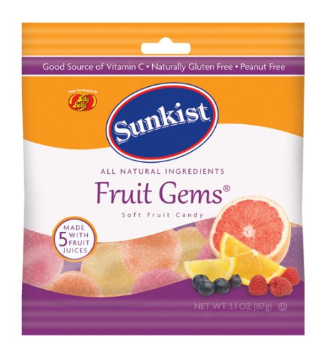 Sunkist Fruit Gems 3.1oz Bag by N/A von Sunkist